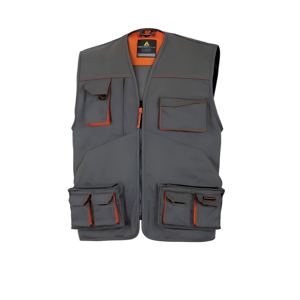 Chaleco de Trabajo Delta Plus M6GIL Panostyle Gris/Naranja