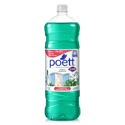 Limpiador Desinfectante Aromatizante Poett Fresco Despertar 1.8 L