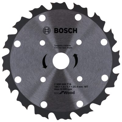 Disco de Sierra Circular Bosch 2608.644.718-000 para Madera 7 1/4" 16 Dientes
