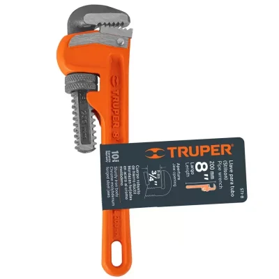 Llave Stillson Truper 15835 8" Mordazas Cromo Molibdeno