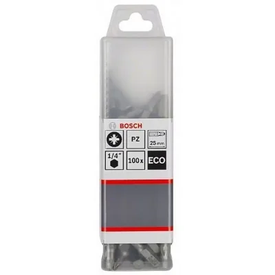 Puntas Pozidriv PZ3 Bosch Extra Hard 2608.521.223-000 de 25 mm, caja de 100