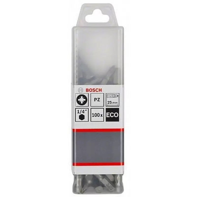 Puntas Pozidriv PZ3 Bosch Extra Hard 2608.521.223-000 de 25 mm, caja de 100
