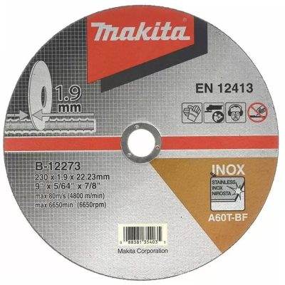 Disco de Corte Makita 9" para Acero Inoxidable (B-12273)