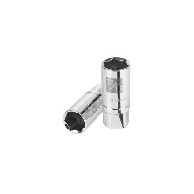 Dado largo para bujía de 13/16", 6 puntas, cuadro 1/2", TRUPER