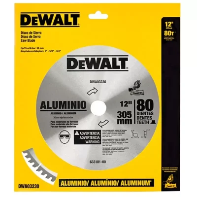 Disco de Sierra para Aluminio DeWalt DWA03230 de 12" con 80 Dientes de Carburo