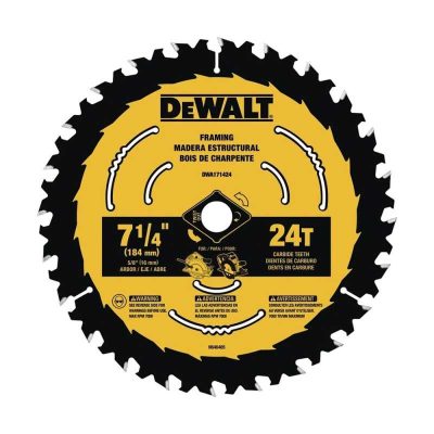 Disco de sierra circular DeWalt DWA171424 ToughTrack 7 1/4" de 24 dientes para madera