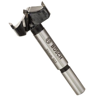 Broca Forstner Bosch 35 x 90 mm Punta de Carburo Vástago 10 mm para Bisagras de Cazoleta