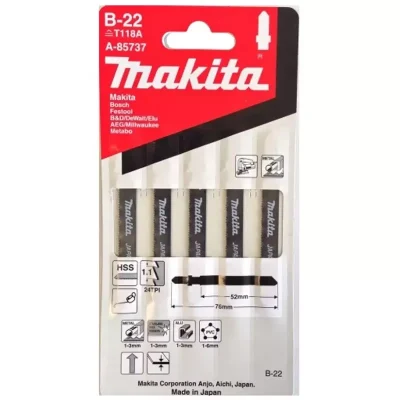 Hojas de Caladora Makita T118A B-22 Corte Economico (5 unid)
