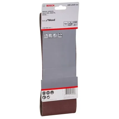Lija de Banda Bosch Best for Wood 2608.606.133-000 - 4" x 24" grano 150, pack de 3