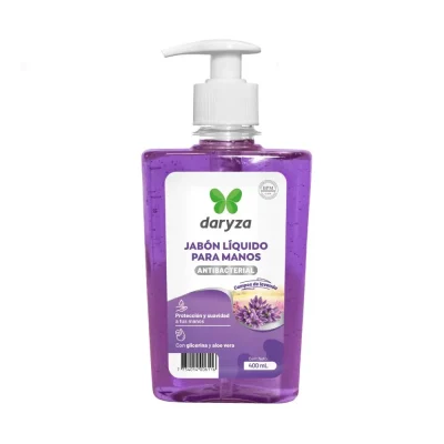 Jabón Líquido Antibacterial Campos de Lavanda para Manos Daryza x 400 ml