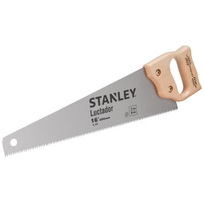 Serrucho Carpintero Stanley Luctador 16" Mango de Madera