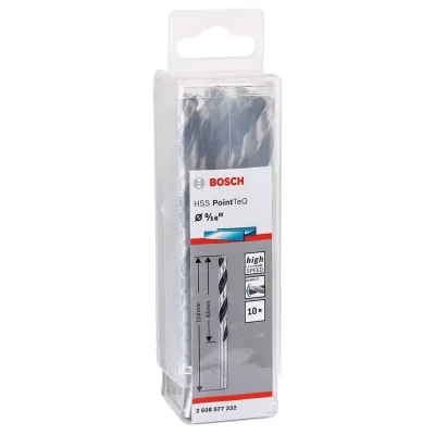 Brocas para Metal Bosch HSS PointTeQ 5/16" 7.9 mm Caja por 10 Unidades