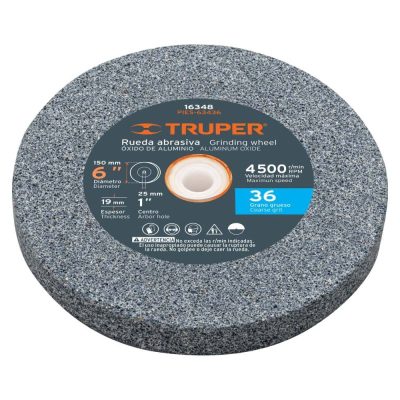 Piedra para Esmeril Truper 6" Grano 36