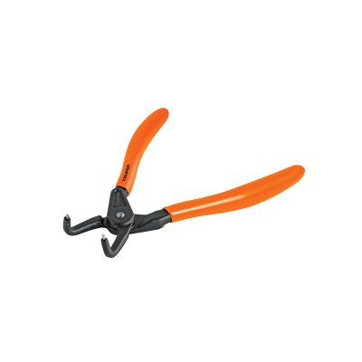 Pinza punta a 90° 6-3/4" para cerrar anillos, mango de PVC