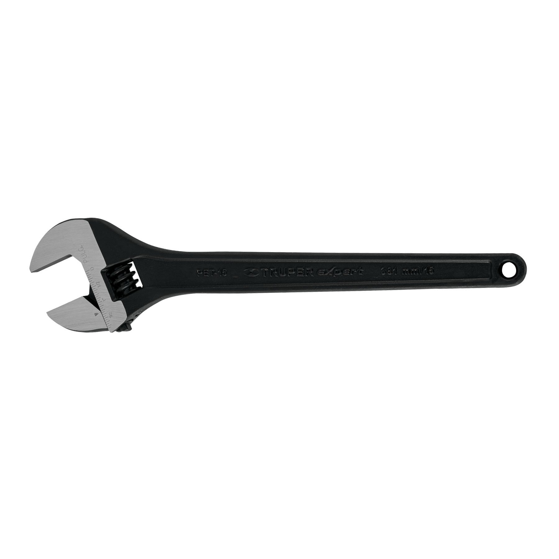 Llave ajustable (perico) 15" profesional pavonada, EXPERT