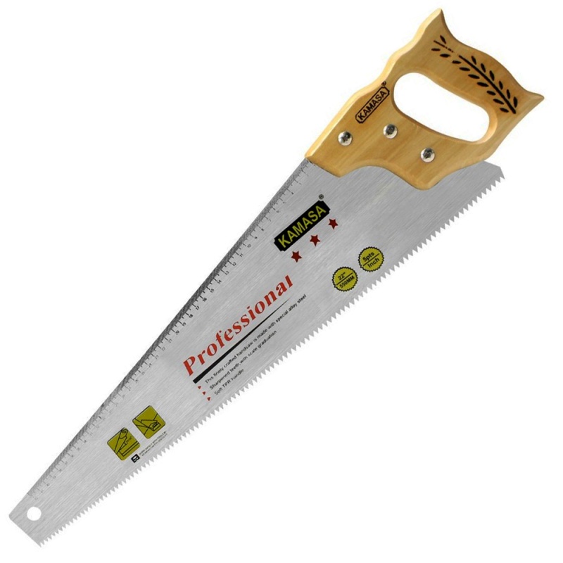 Serrucho para Madera Kamasa KM166 20" Hoja de Acero al Carbono y Mango de Madera