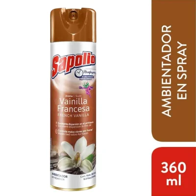 Ambientador Spray Sapolio Vainilla Francesa 360ml