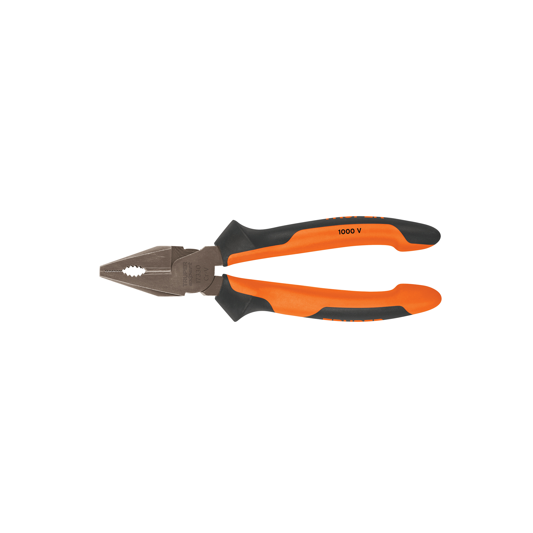 Pinza para electricista 8" alta palanca, Comfort Grip, TRUPER EXPERT