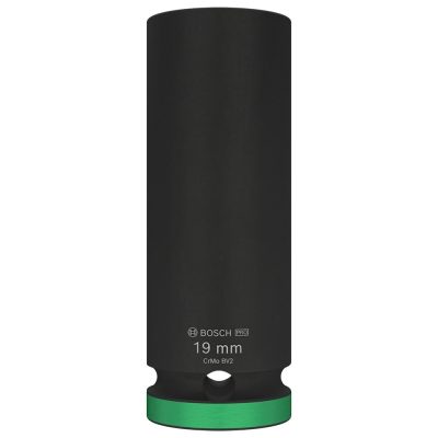 Dado de Impacto Largo Bosch Hexagonal 19 mm · encastre 1/2"