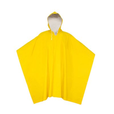 Poncho de PVC azul