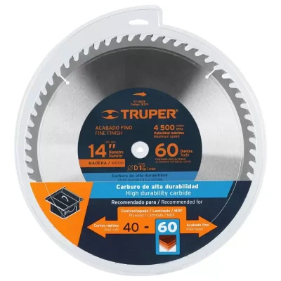 Disco Sierra Circular Truper 18323 14" x 1" 60 Dientes para Madera