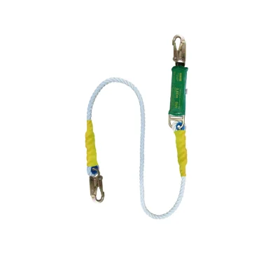 Línea de Vida Hauk DC1PF2 1.80 m Cabo 5/8" con Amortiguador de Caída y 2 Ganchos 3/4"