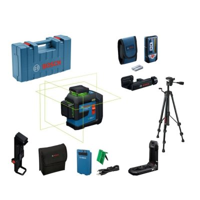 Nivel Láser Bosch GLL 80-33 G 360° 3 Líneas Verde con Trípode BT 150