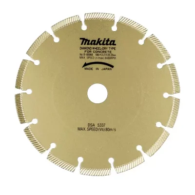 Disco Diamantado Segmentado Makita 7" para Concreto y Granito