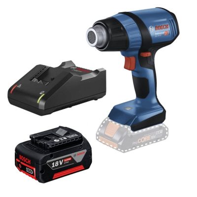 Pistola de Calor Inalámbrica Bosch GHG 18V-50 - 18 V, 300/500 °C, con batería 5.0 Ah y cargador