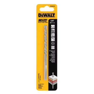 Broca Multimaterial DeWalt DWA56165 de 1/4" (6.4 mm) con Punta de Carburo