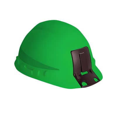Casco de Seguridad 3M SecureFit H-700 Verde Reflectivo con Portalámpara