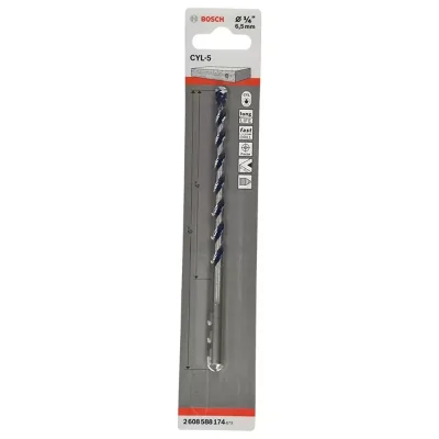 Broca para Concreto Bosch CYL-5 6.5 mm Vástago Cilíndrico