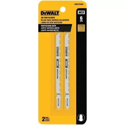 Hojas de Calar DeWalt DW3753H2 4" 6 TPI Corte Rápido en Madera (2 Unidades)