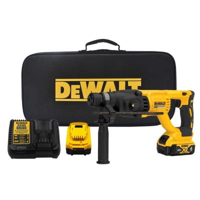 Rotomartillo Inalámbrico DeWalt DCH133M2-B2 SDS Plus 20V XR de 2.6 J con 2 Baterías