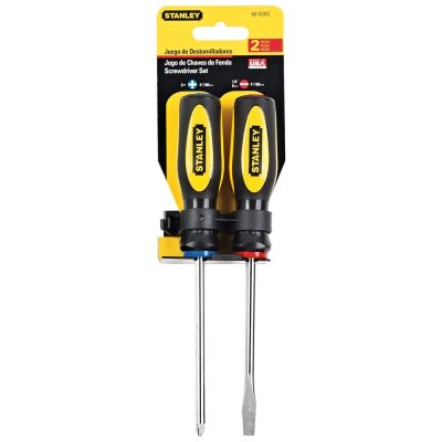 Juego de Desarmadores Stanley 60-020S Plano y Phillips 2 Piezas
