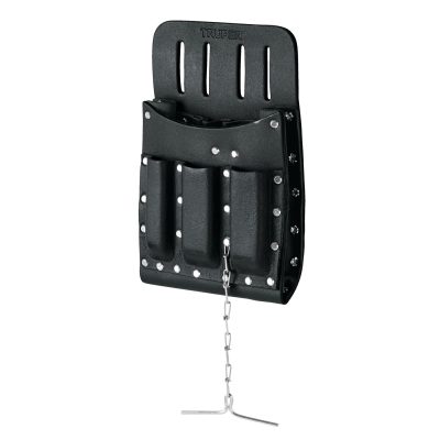 Porta herramientas de cuero con 11 compartimentos, TRUPER