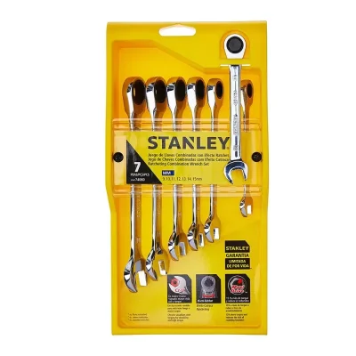 Juego de Llaves Combinadas Stanley STMT74080 7 Piezas con Carraca