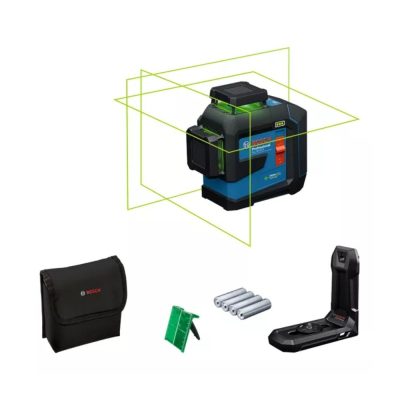 Nivel Laser Bosch GLL 80-33 G de 3 Lineas Verdes con Alcance de 30 m e IP 65