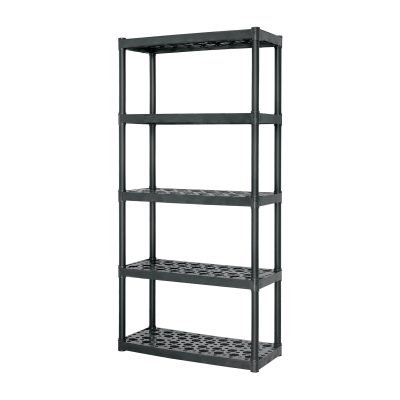 Estante plástico 5 repisas capacidad 70kg, 91x43x185, TRUPER