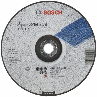Disco de Desbaste Bosch 9" x 6mm para Metal