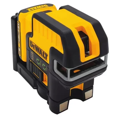Nivel laser combinado DeWalt DW0825LG 12V verde de 2 lineas y 5 puntos con alcance de 30 m