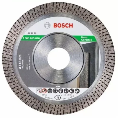 Disco diamantado de corte continuo Bosch Best for ExtraClean 2608.615.076 de 4 1/2" para cerámico y mármol