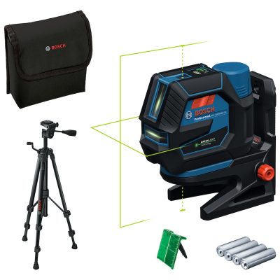 Nivel Láser Combinado Bosch GCL 12V-50-22 CG Verde 12V con Trípode BT 150