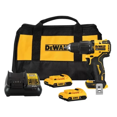 Taladro Percutor DeWalt DCD709D2-B2 Atomic 20V XR de 65 Nm con 2 Baterías 2.0 Ah