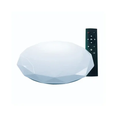 Plafón LED tricolor facetado 36W con control remoto ENV-DECO2