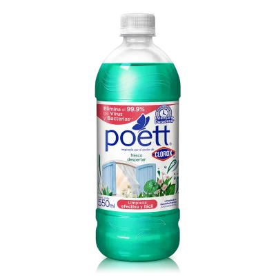 Limpiador Desinfectante Aromatizante Poett Fresco Despertar 550 ml