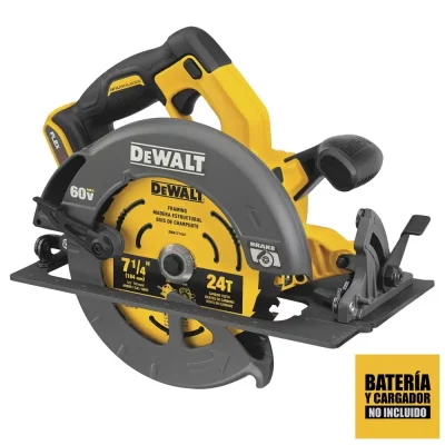 Sierra circular inalámbrica DeWalt DCS578B-B3 FlexVolt 60V de 7 1/4" (herramienta sola)