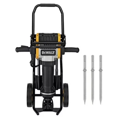 Martillo demoledor DeWalt D25980-K30 de 2100 W y 68 J con carrito y 3 cinceles hexagonales