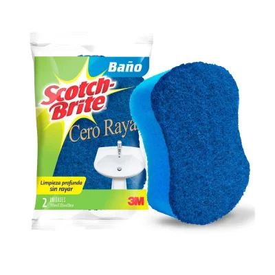 Esponja Cero Rayas Scotch-Brite Baño Paquete x2