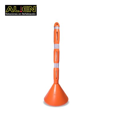 Señalizador Vial Tubular Alien Naranja Reflectivo